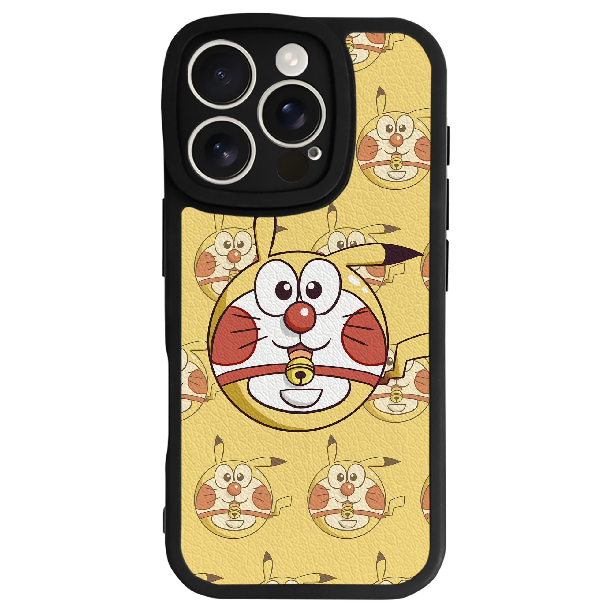 （画像用） ドラえもん Doraemon 【iPhone 16シリーズ対応】シリコンスマホケース（レザー調） 材質：シリコン